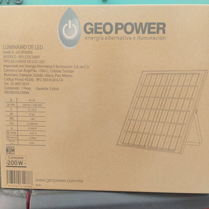 REFLECTOR SOLAR 200W 6500K REFLEDS/200W