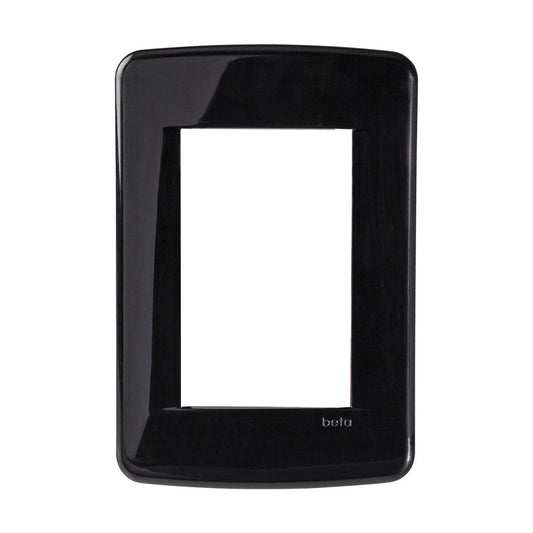 PLACA 3 VENTANAS BLACK BETA NEGRO