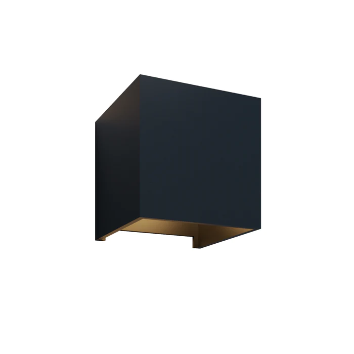 ARBOTANTE SMART NEGRO CUBE BOX 9W 100-240V 702lm RGB WA11001W CUBO 3D INTELIGENTE WIFI ARBOTANTE DECORATIVO PARA MUROS EXTERIOR INCLUYE LEDS BIDIRECCIONAL RGB+W TONOS DE LUZ BLANCOS Y COLORES