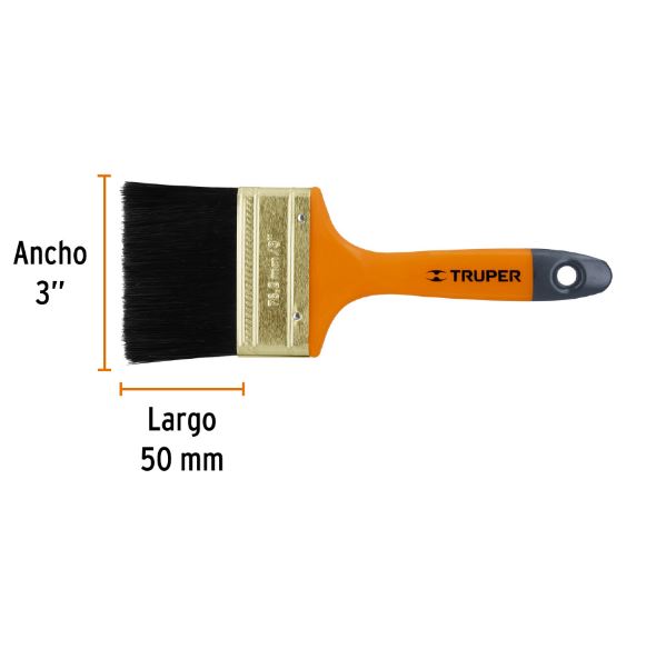 BROCHA MANGO DE PLASTICO 3"  BRT-3