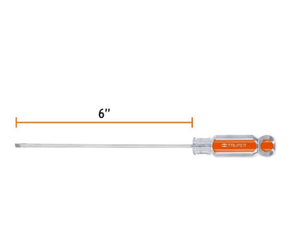 DESARMADOR 1/8" X 6 MANGO DE ACETATO