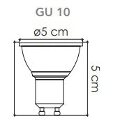 FOCO GU10 LED BLANCO CÁLIDO ATENUABLE 7W 127V 35K 600LM