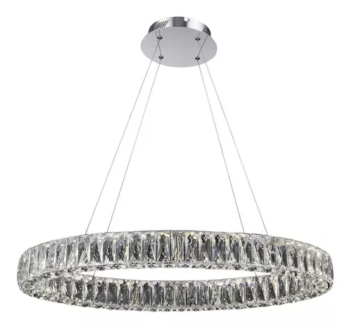 Candil LED Colgante Cromo Cristal 20W 40K L42320