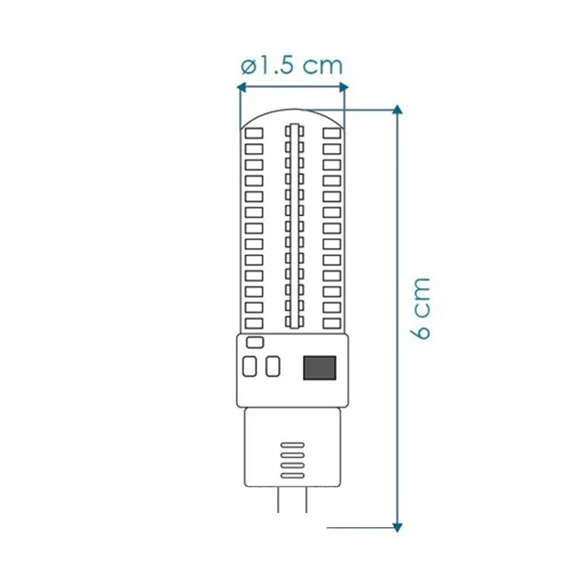 FOCO AMPOLLETA LED 5W G4 30K BLANCO CÁLIDO ENERGAIN EG-C104-5W G4