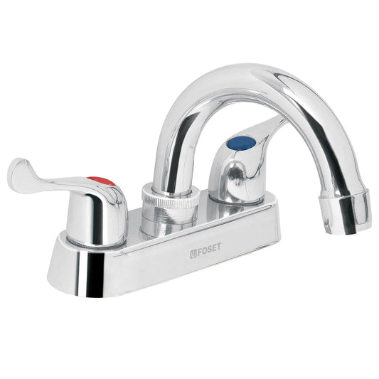 MEZCLADORA M-050P PARA LAVABO CUELLO CURVO MANERALES PALA.