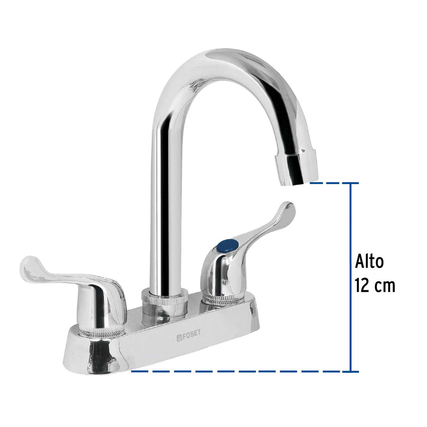 MEZCLADORA M-060P PARA LAVABO CUELLO BAR MANERALES PALA.