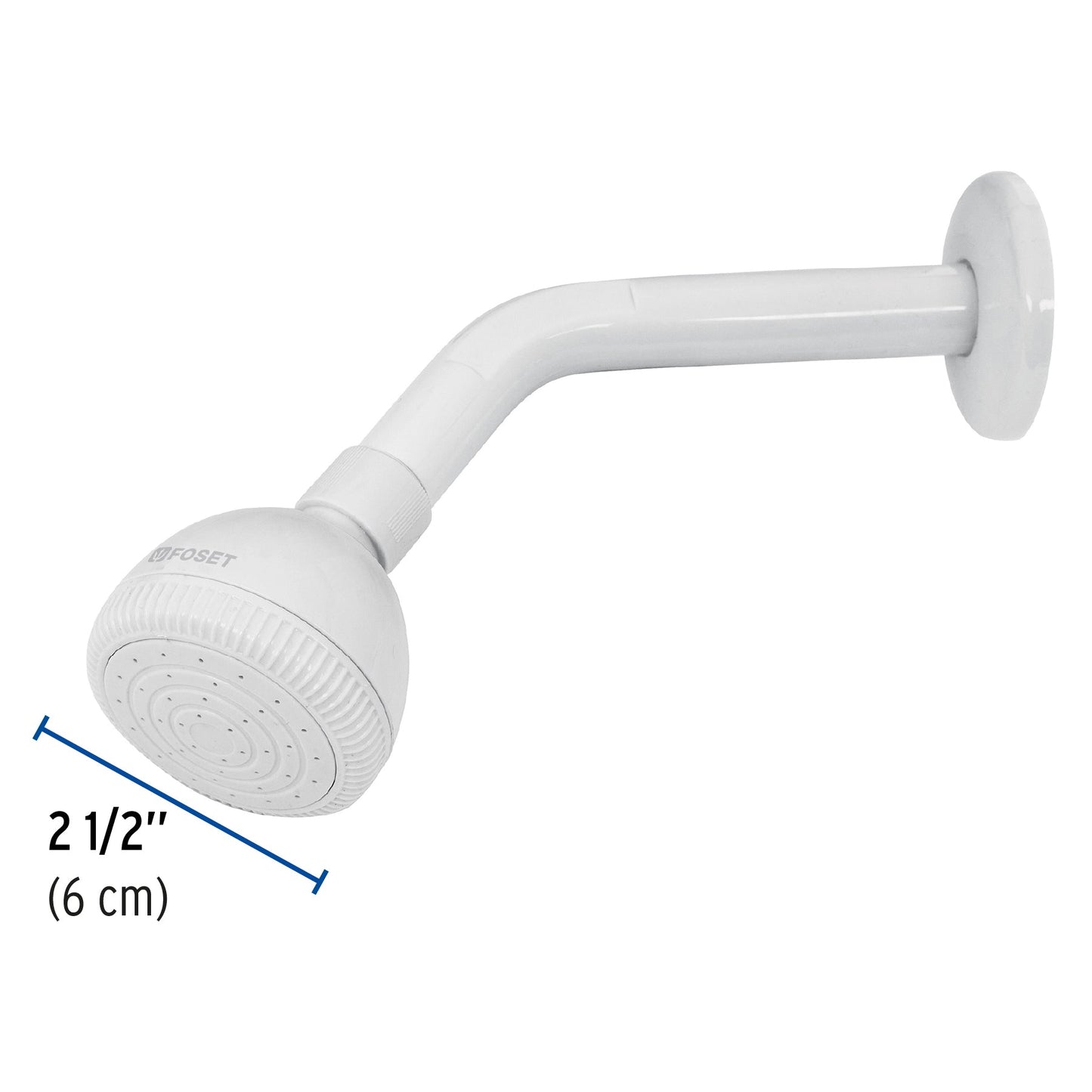 REGADERA R-500 PLASTICA REDONDA 2 1/2 BLANCA