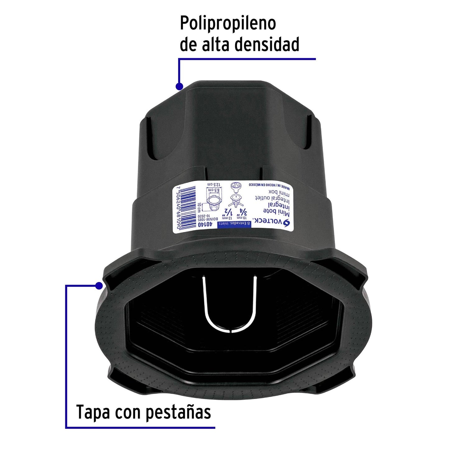 MINI BOTE INTEGRAL 10CM ARO INTERNO 8.5CM VOLTECK 40140